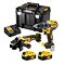 DeWalt DCK2020P2T aku sada DCD791 + DCG405, 18V/2*5Ah, kufr TSTAK