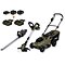 NAREX Camouflage Garden set (aku sekačka, strunová sekačka,plotostřih), 2*aku 4Ah+1*aku 2Ah, 6540641