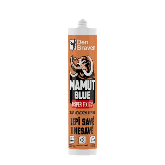 DEN BRAVEN Mamut Glue Disper Fix, lepí savé aj nesavé materiály, mrazuvzdorné 280ml, 50408BD