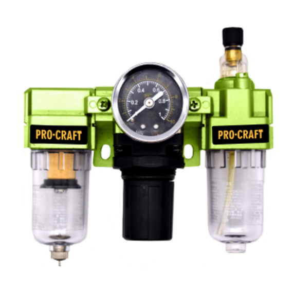 PROCRAFT regulátor tlaku vzduchu se vzduchovým a olejovým filtrem FU02
