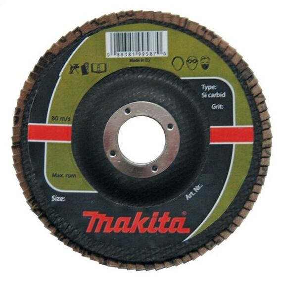 MAKITA P-65355 kotouč lamelový 125x22.23mm K80 Keramika (kámen, sklo, keramika, plasty)