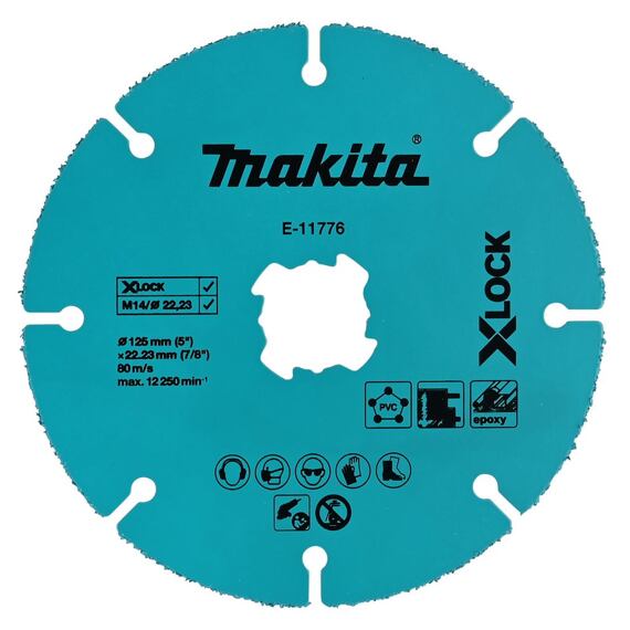 MAKITA E-11776 karbidový kotúč rezný 125*2*22,2mm, TCT, upínanie X-Lock