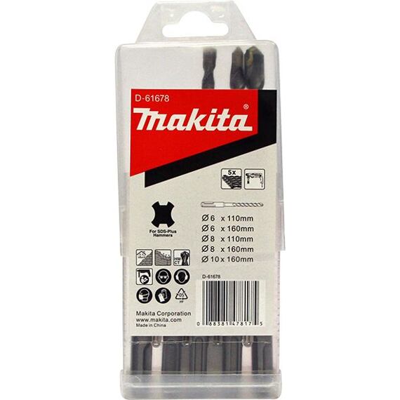 MAKITA D-61678 sada vrtákov SDS+ 5ks