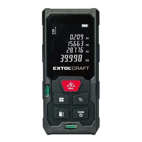 EXTOL CRAFT laserový merač vzdialeností 50m, 0,05 - 50m, 920202