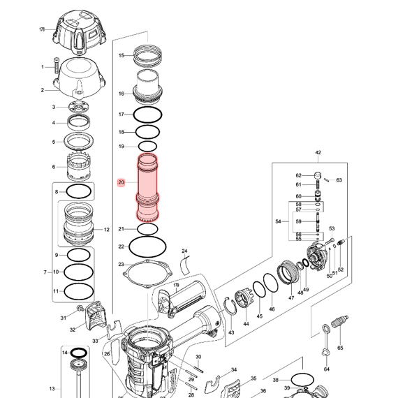 MAKITA 326766-7 válec AN935H