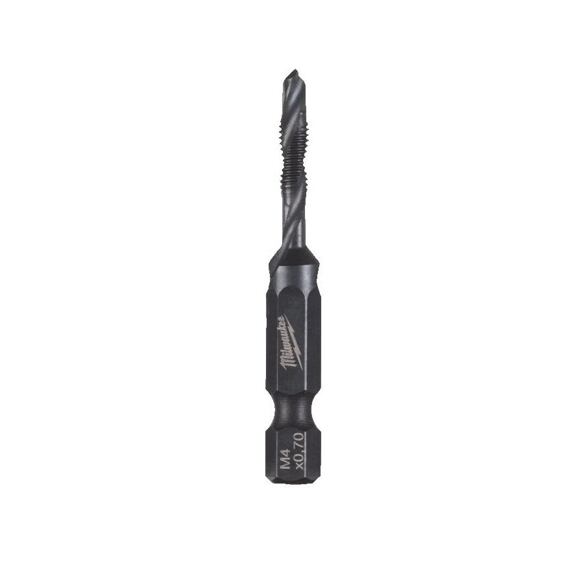 MILWAUKEE 4932498262 závitník strojný kombinovaný 3v1, M4*52mm, upnutie 6-hran 1/4"