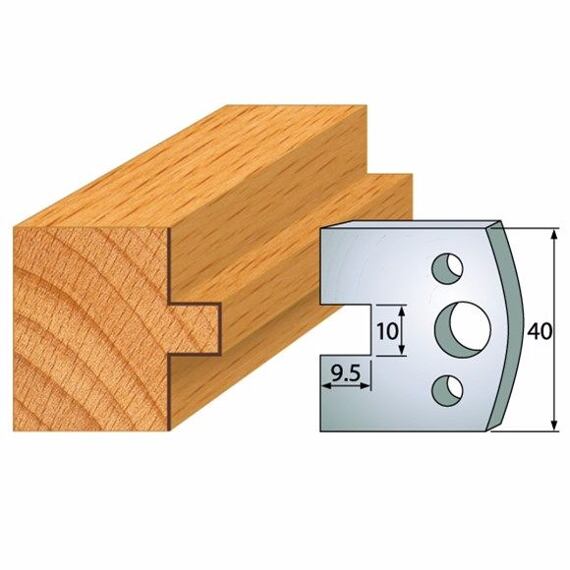 IGM F026-092 profilovacie nože, pár 40*4mm