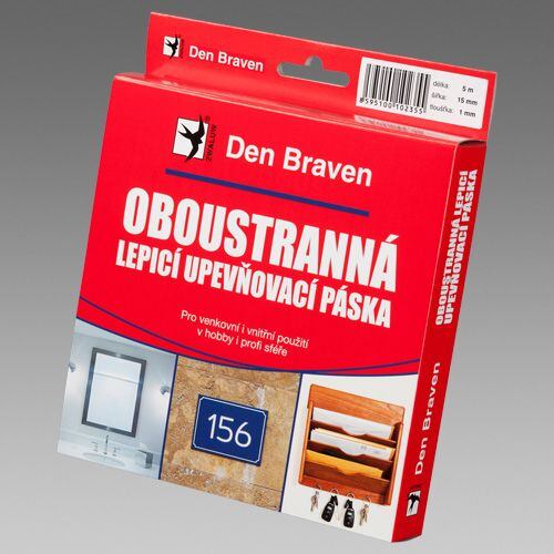 DEN BRAVEN lepiaca páska obojstranná 19*1mm*5m B5262RL