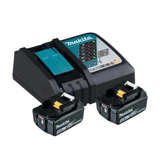 MAKITA 197570-9 aku sada 18V LXT, 2* BL1850B,5Ah + nabíječka DC18RC