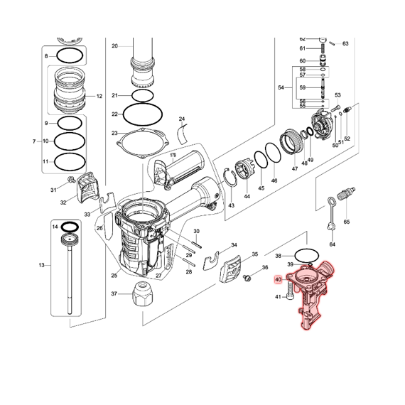 MAKITA 143408-6 vedení AN935H