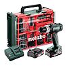 METABO SB 18 L súprava aku príklepová vŕtačka 18V/2*2Ah, 50Nm, 450-1800 ot./min., mobilná dielňa 78k